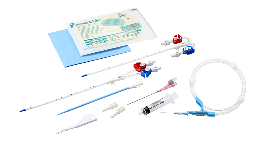 血液透析導管組 (內含 0.038"引導鋼線和二段式擴張管)
